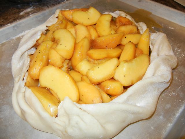 Rustic Peach Tart