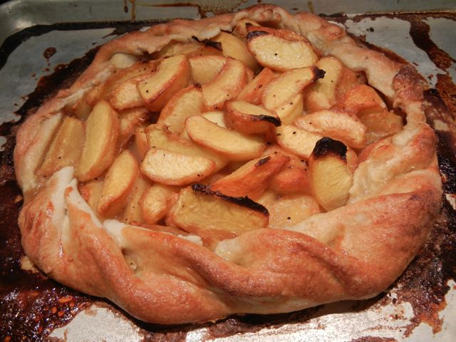 Rustic Peach Tart