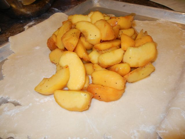 Rustic Peach Tart