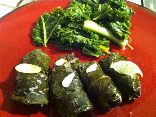 Lamb Dolmas (Stuffed Grape Leaves)