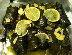 Lamb Dolmas (Stuffed Grape Leaves)