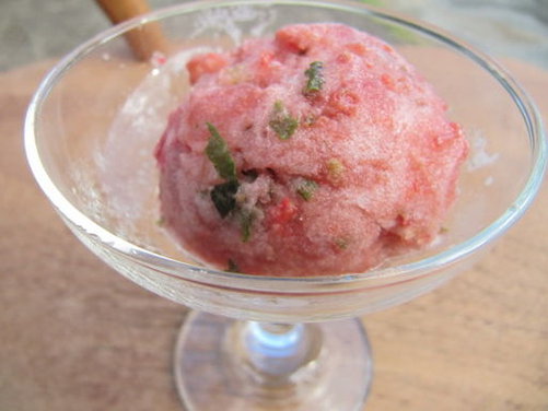 Cherokee Purple Heirloom Tomato Sorbet