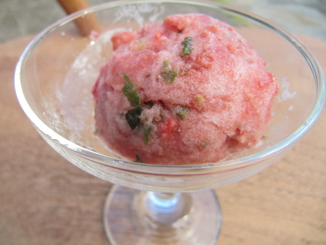 Cherokee Purple Heirloom Tomato Sorbet
