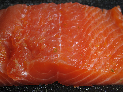 Citrus-cured salmon