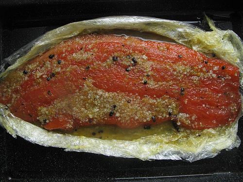 Citrus-cured salmon