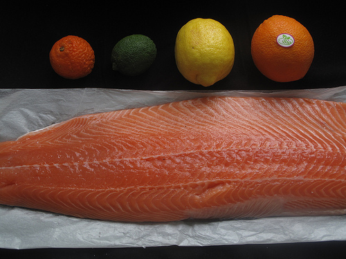 Citrus-cured salmon