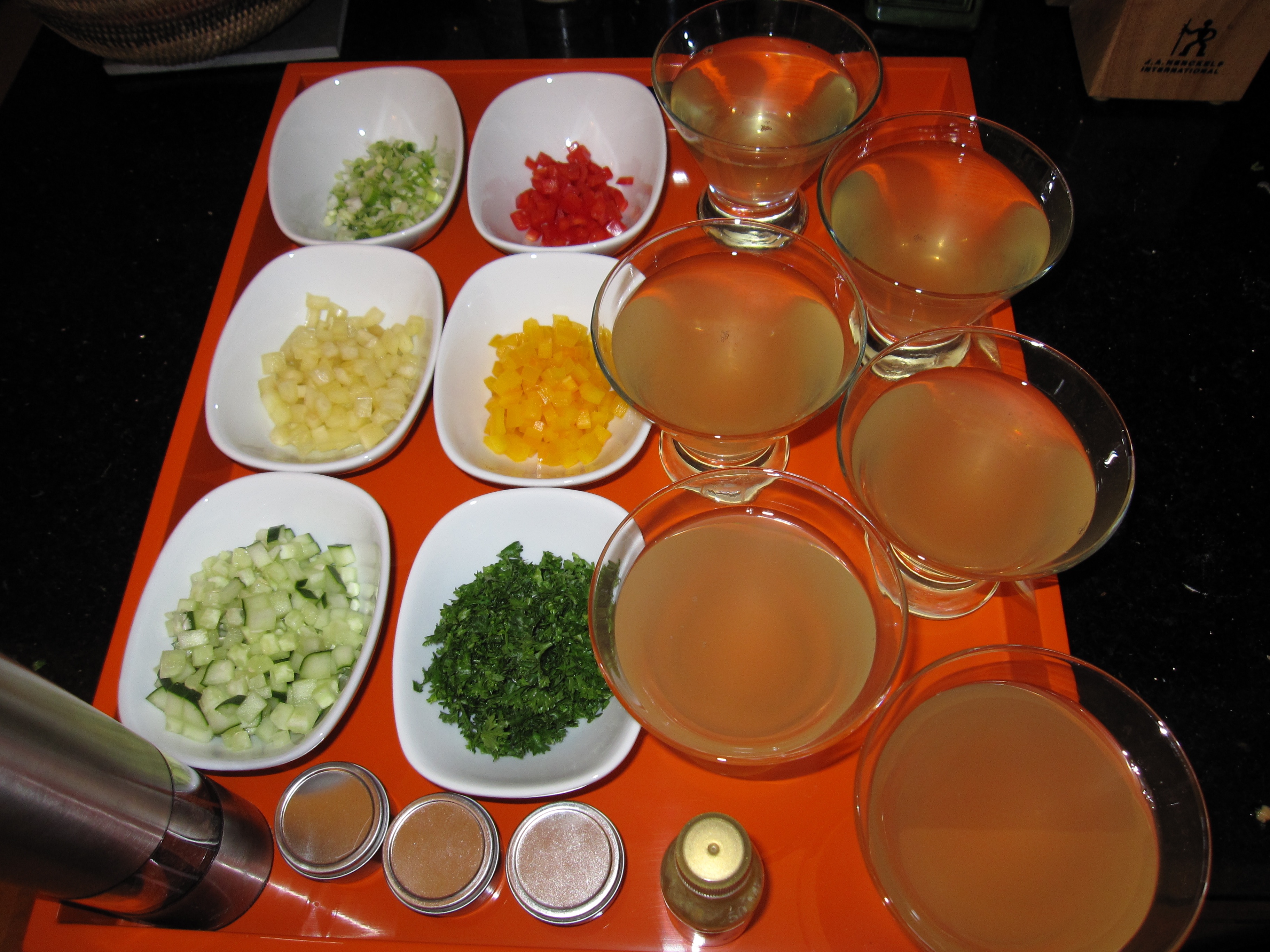Heirloom Gazpacho, Deconstructed