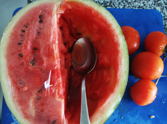 Watermelon and Tomato Gazpacho