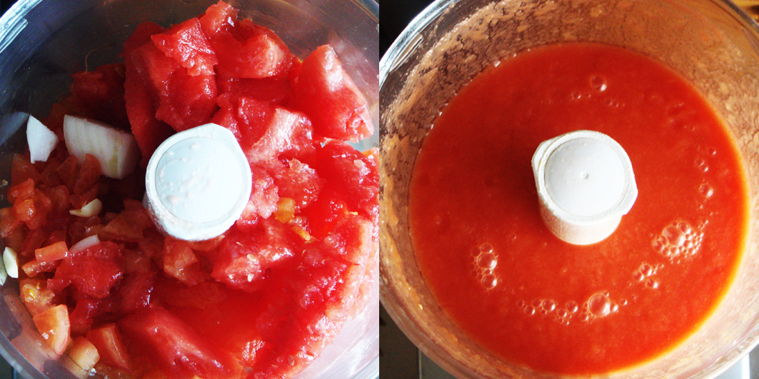 Watermelon and Tomato Gazpacho