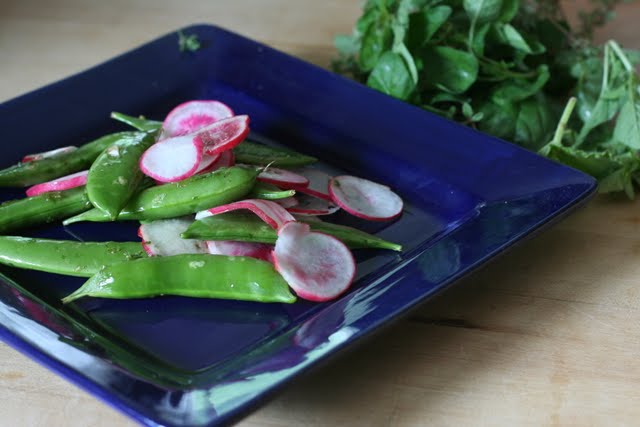 Radish and Snap Pea Salad