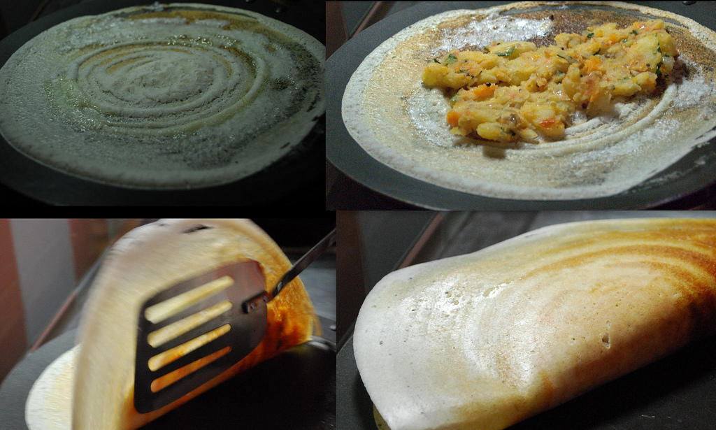 Masala Dosa ( Sourdough Crepes)