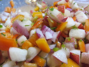 Nectarine-Mint Salsa
