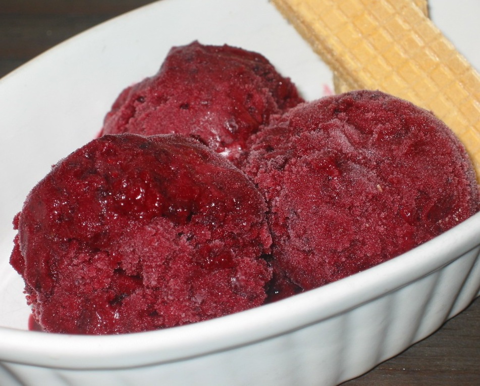 Blackberry & Coconut Nectar Sorbet...Himalayan Style