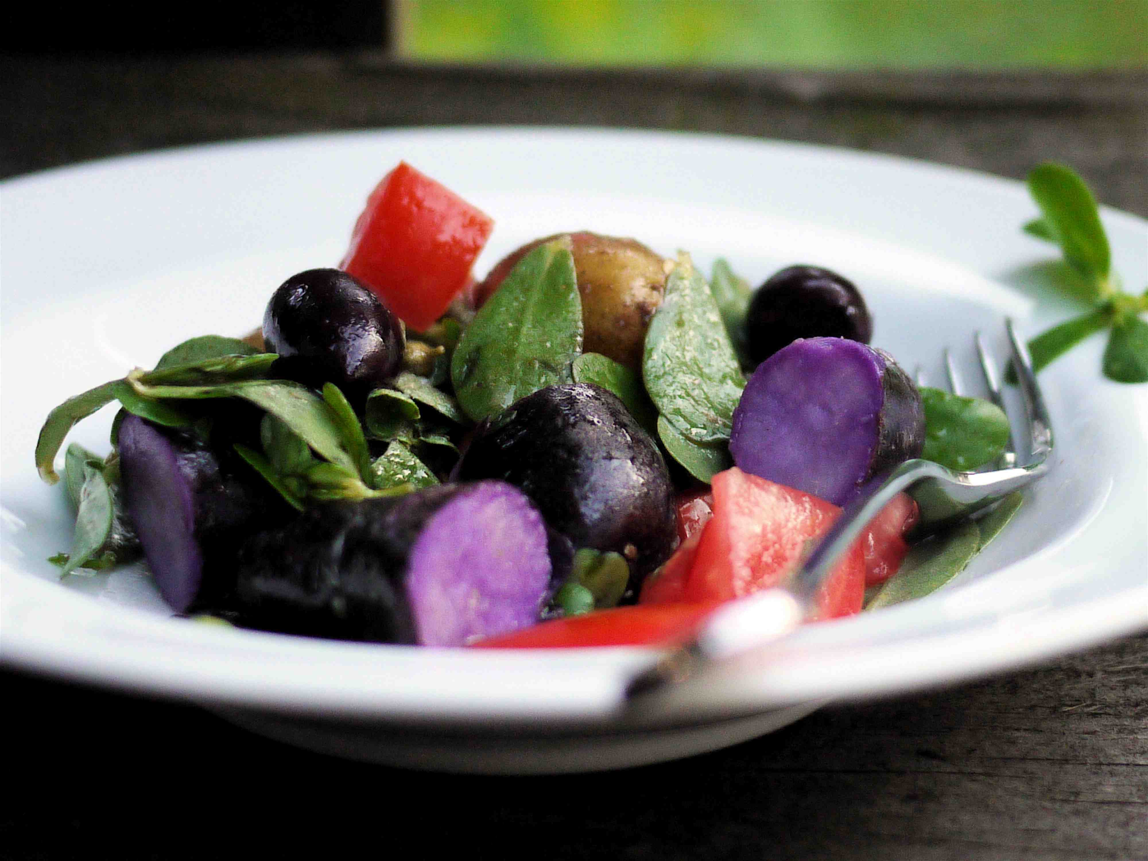 Potato and Purslane Salad