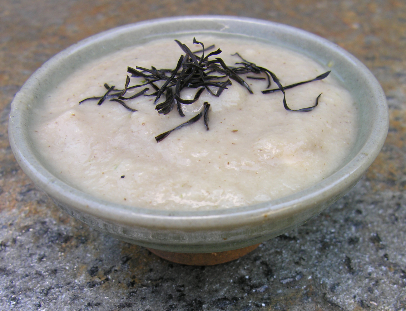 Portrait of a soup in cream