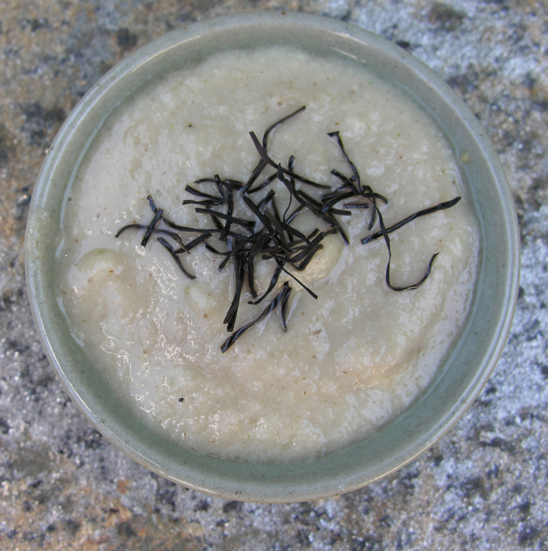 Portrait of a soup in cream