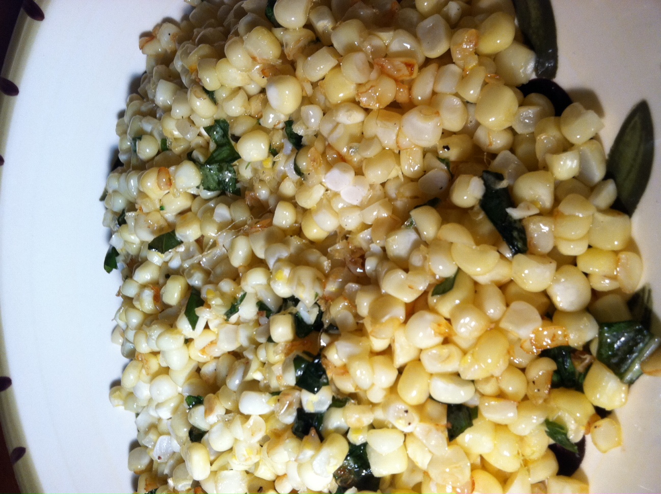 The most simple corn saute