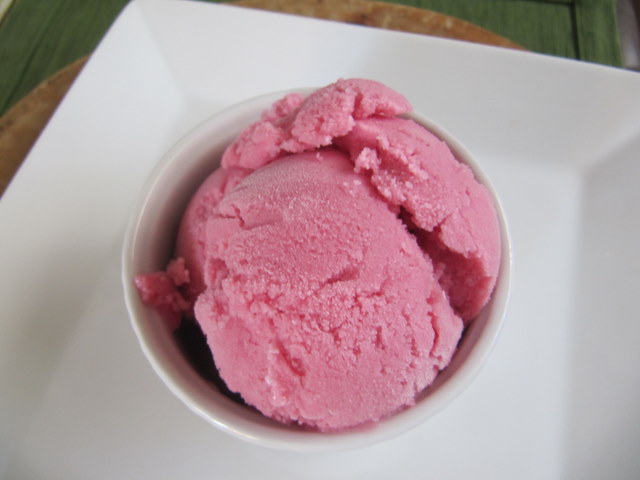 Raspberry Riesling Sherbet