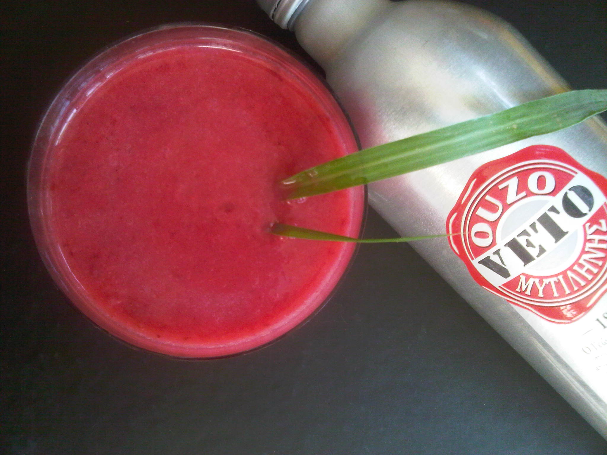Raspberry Ouzo Slush