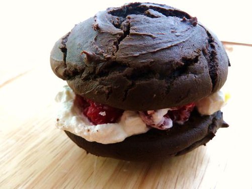 Whoopie Pies with Raspberries and Lemon-Scented Cream