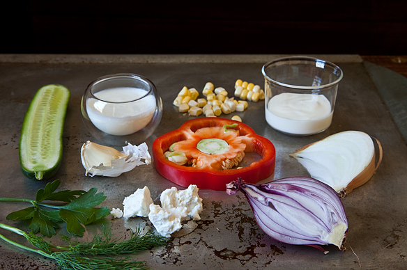 Dilled, Crunchy Sweet-Corn Salad with Buttermilk Dressing