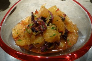 Salad of Oranges and Black Olive 