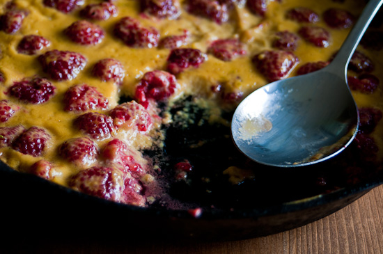 Raspberries in St-Germain Mascarpone Custard