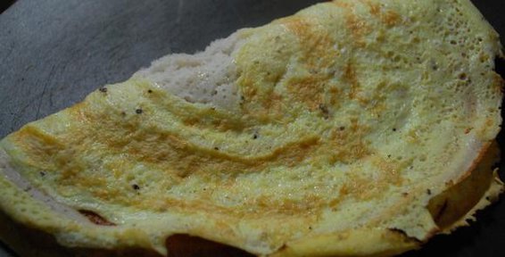 Egg Dosa ( Sourdough Crepes with Egg)