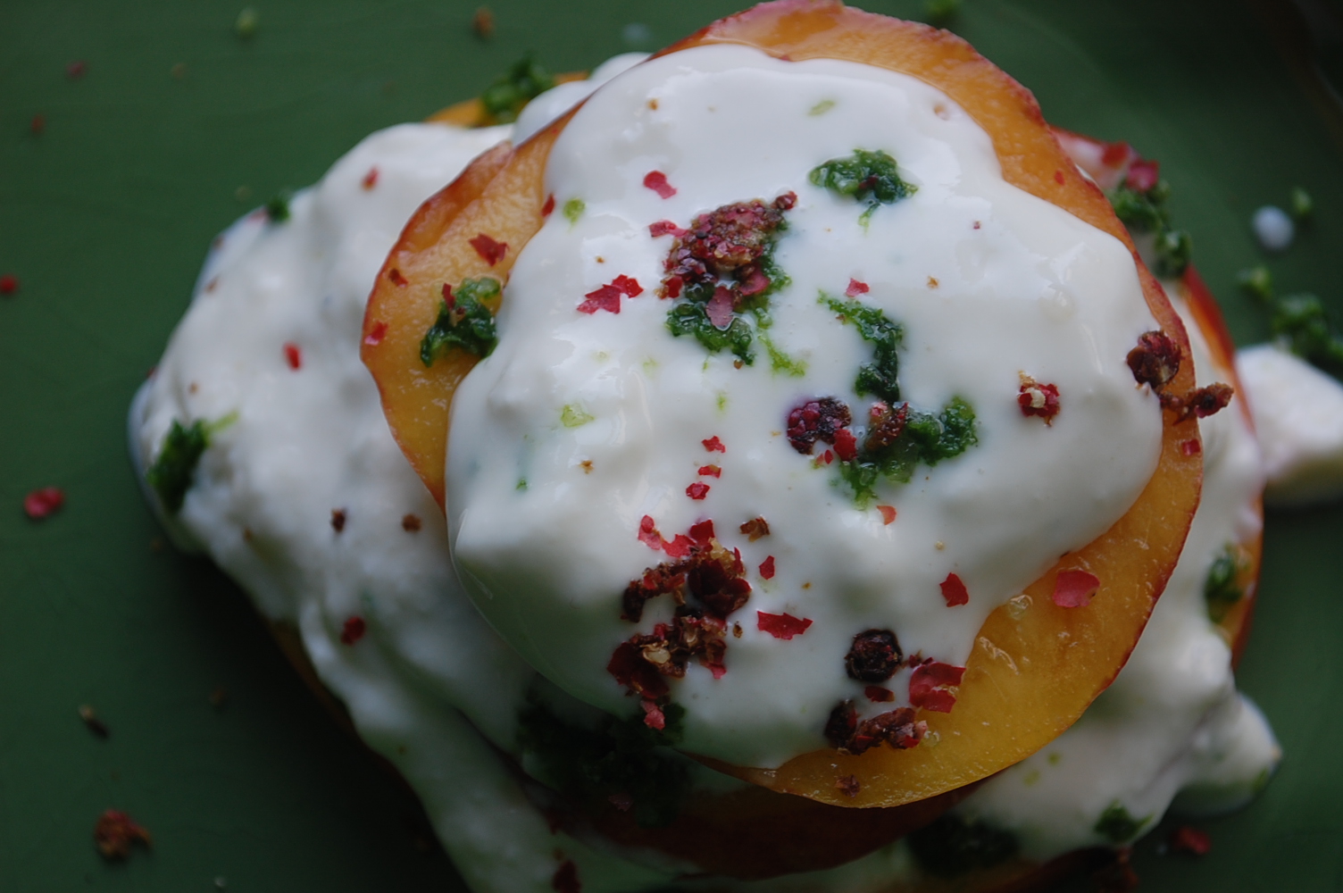Nectarine and Ricotta Stack - a Riff on Caprese