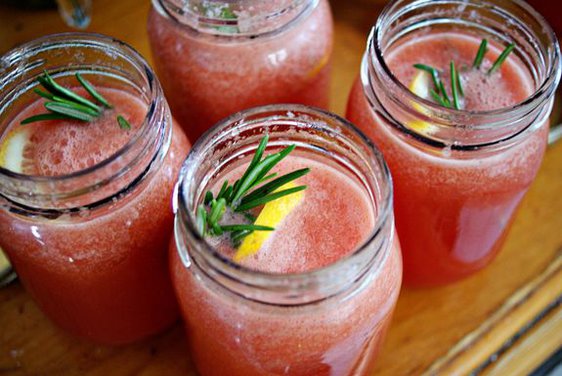 Boozy Watermelon Rosemary Lemonade