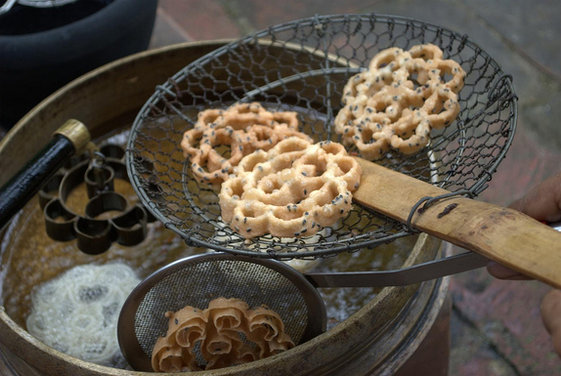 Achappam (A crunchy  rice pancake)