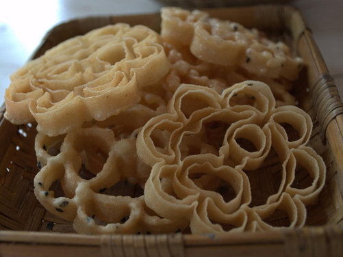 Achappam (A crunchy  rice pancake)