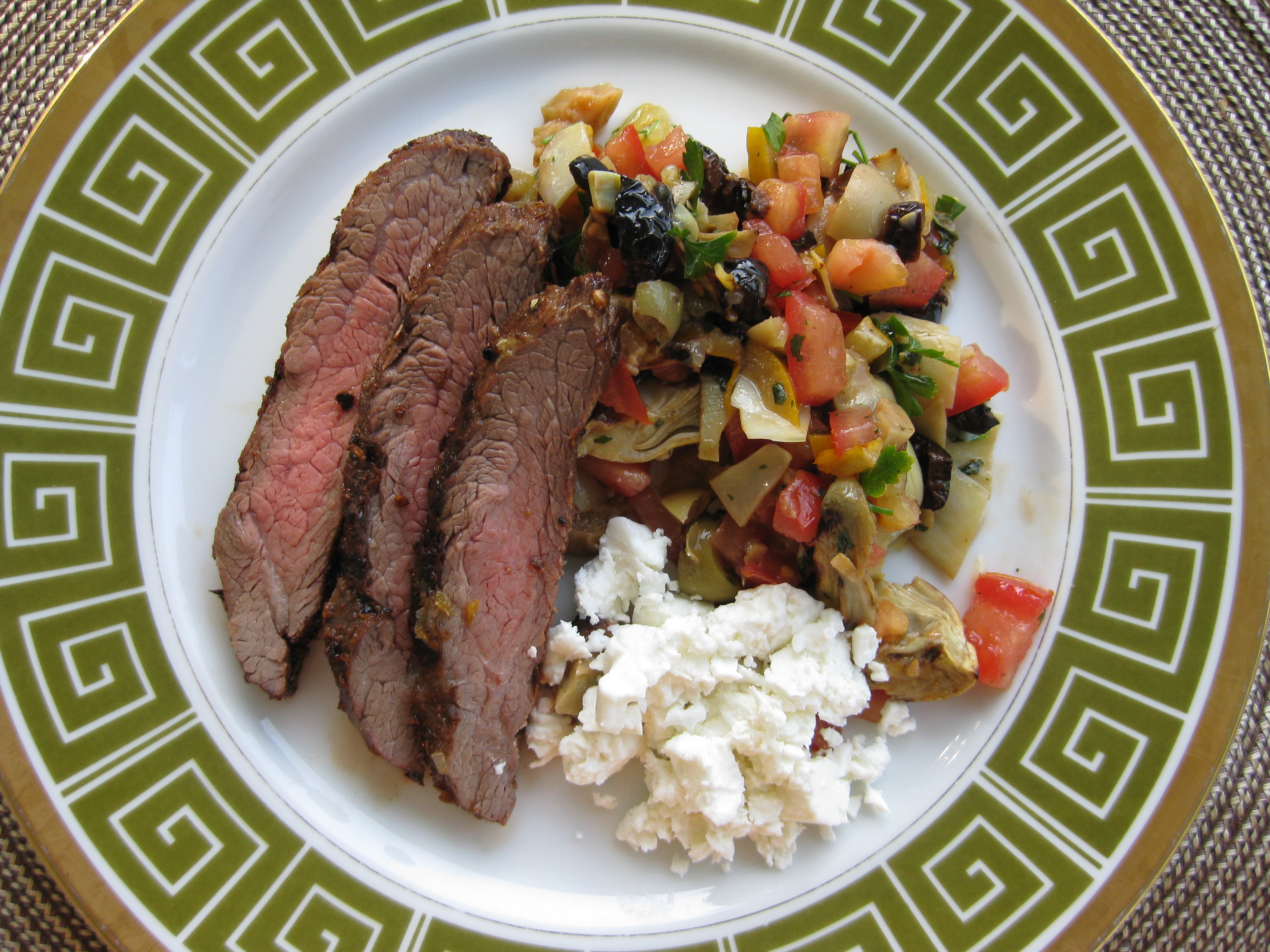 Kasbah Flank with Grilled Salsa
