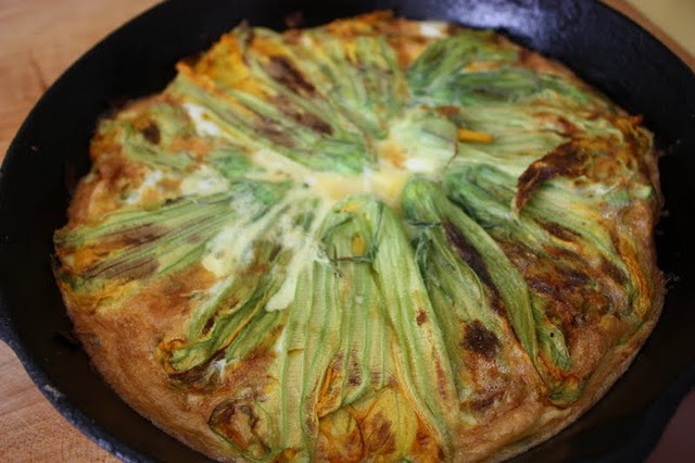 Squash Blossom Frittata