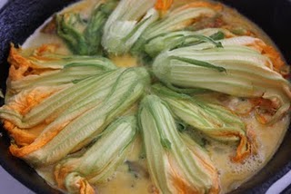 Squash Blossom Frittata