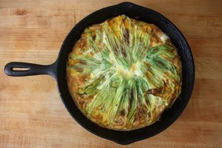 Squash Blossom Frittata