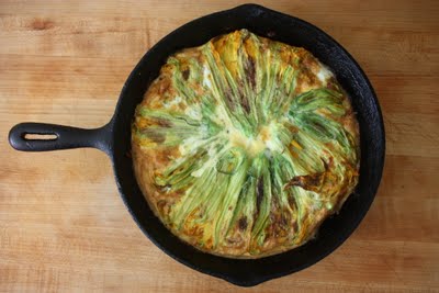 Squash Blossom Frittata