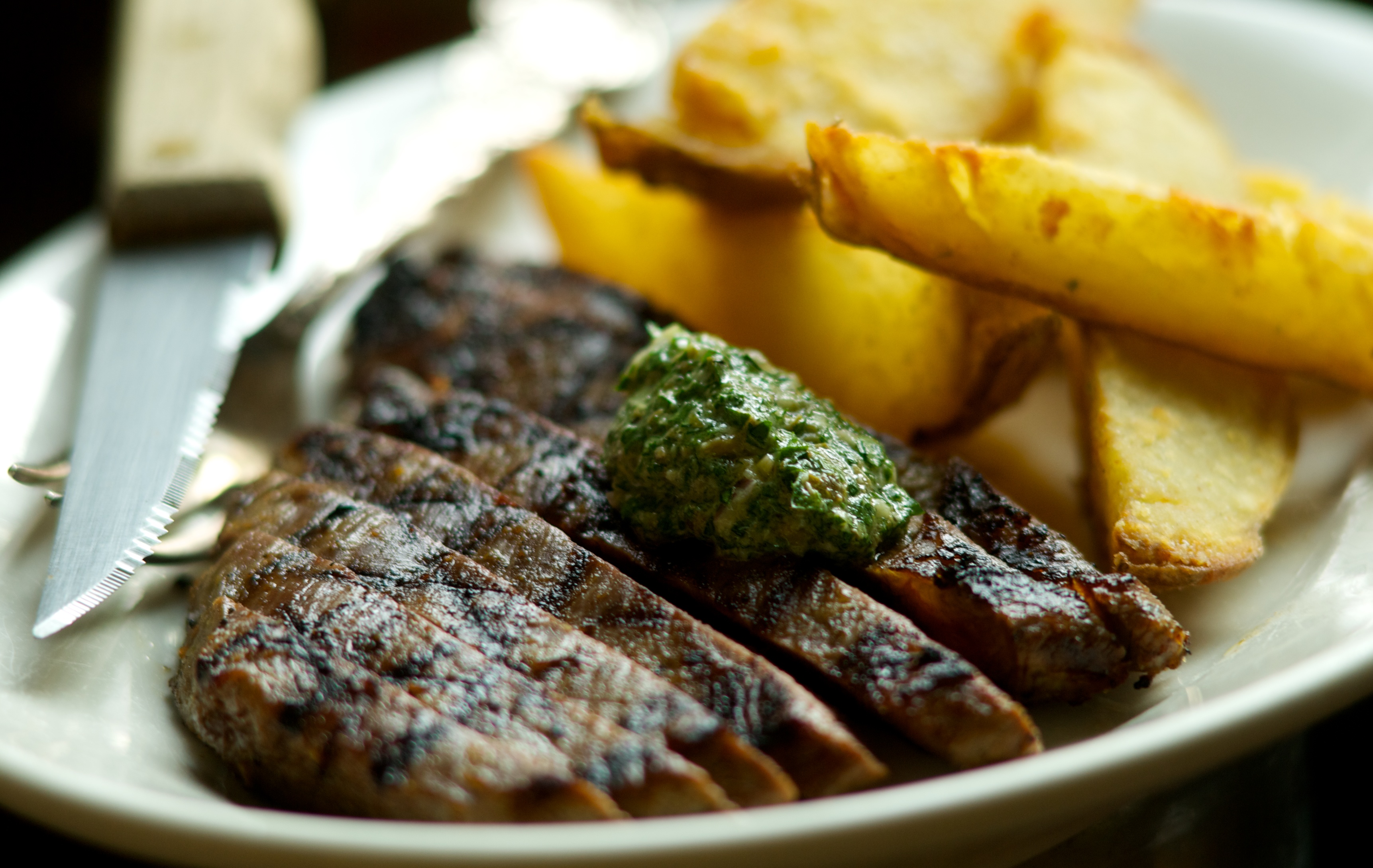 Classic London Broil with a Twist of St. John's & Cottage Fries
