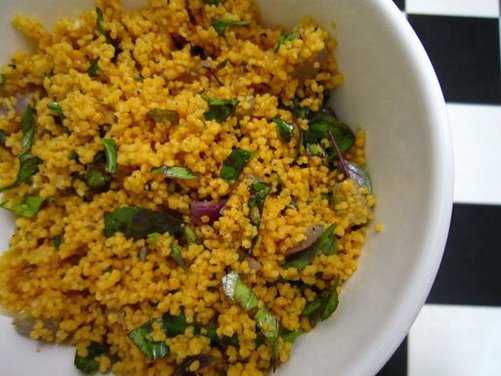 Tomato Couscous with Basil 