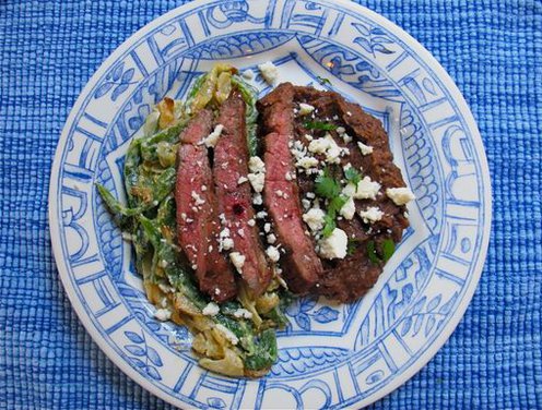 Carne Asada con Rajas