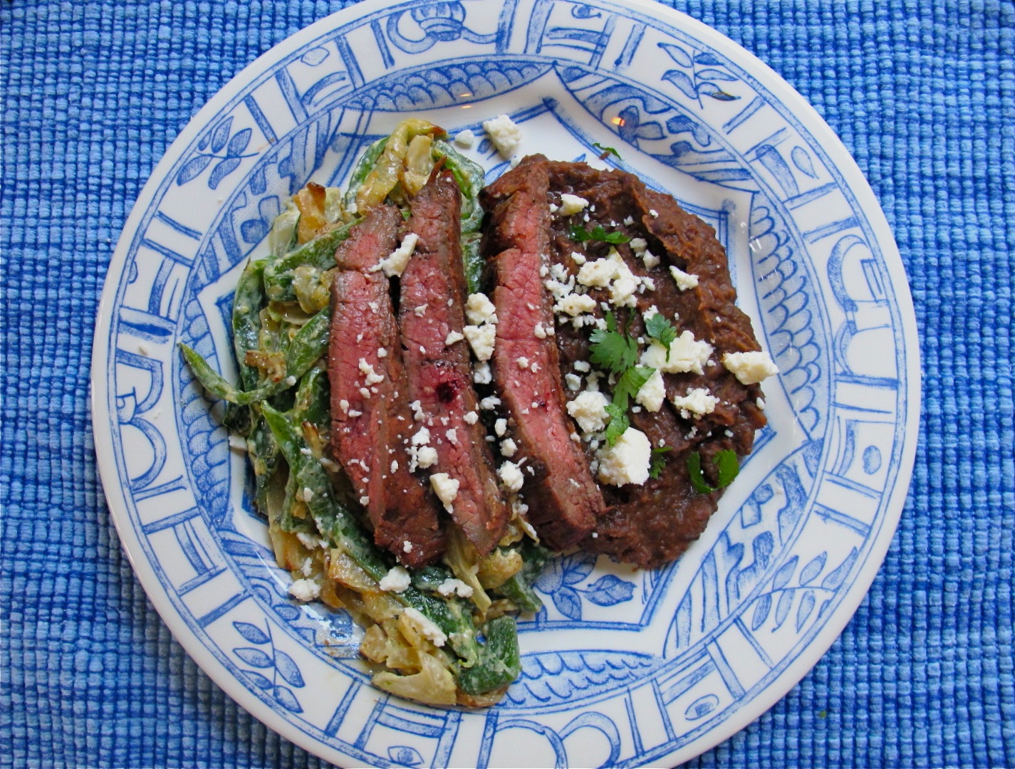 Carne Asada con Rajas
