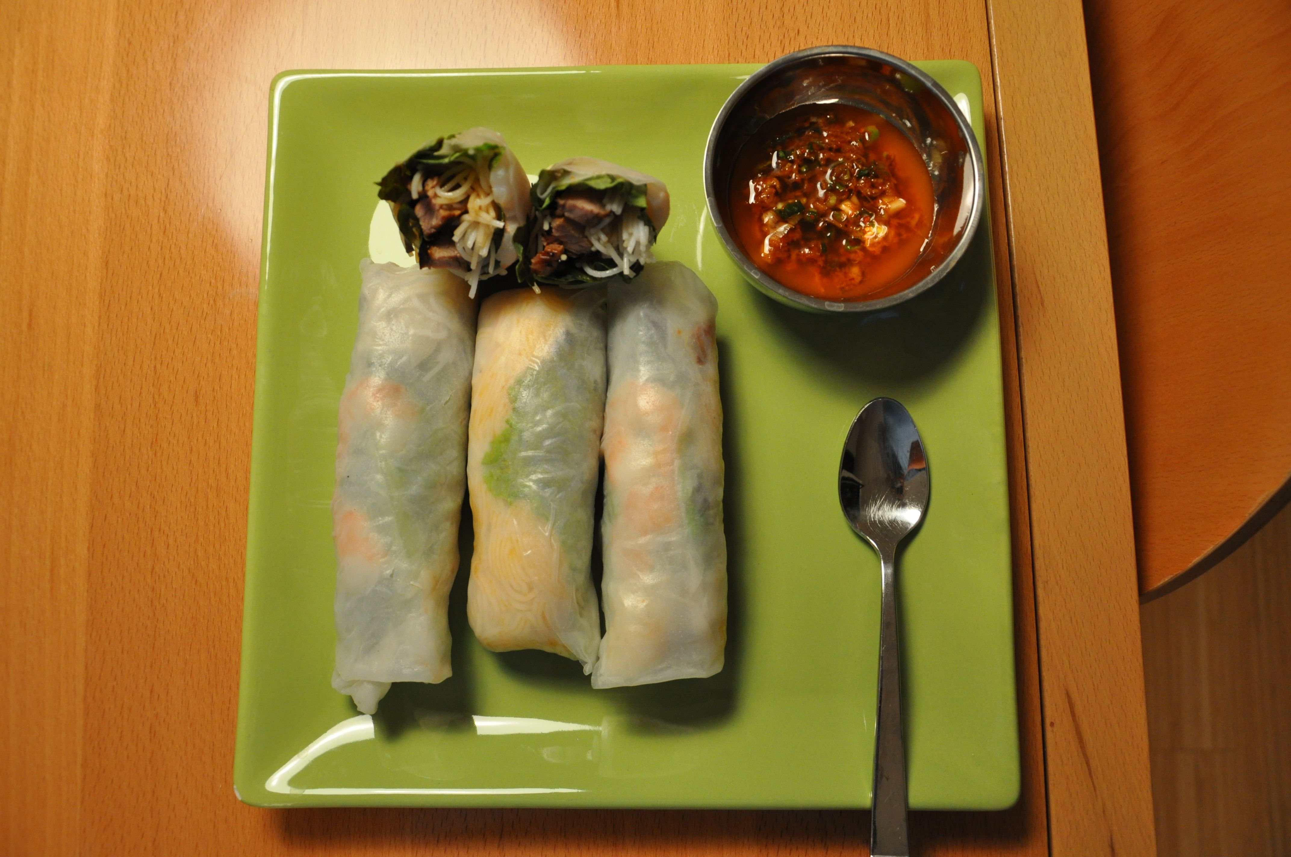 Vietnamese-style Spring Rolls with Korean-style Beef