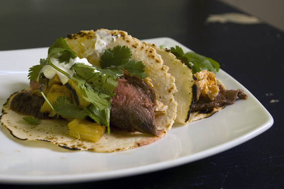 Spicy Sweet and Sour Steak Tacos
