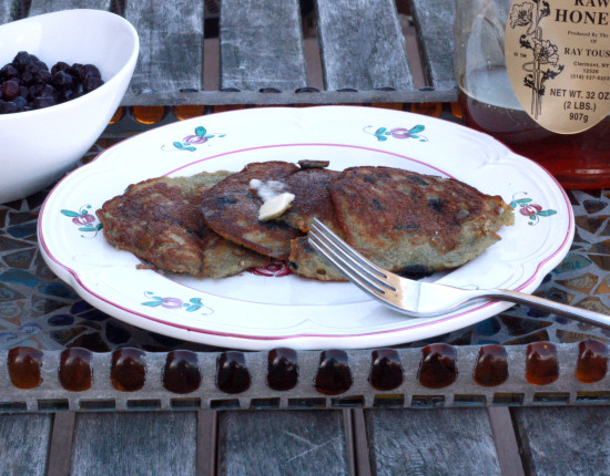 Blueberry Cornmeal Pancakes