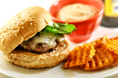 Jalapeno Burgers with Chipotle Mayo