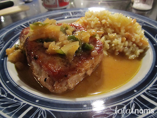 Beer Braised Pork Chops with a Kick