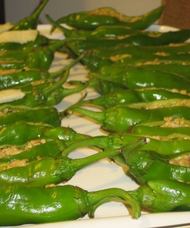 Super Hot Stuffed Green Peppers