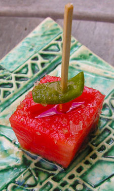 Watermelon chili sliders