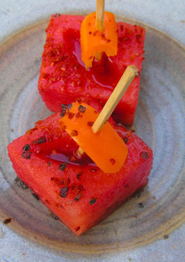 Watermelon chili sliders