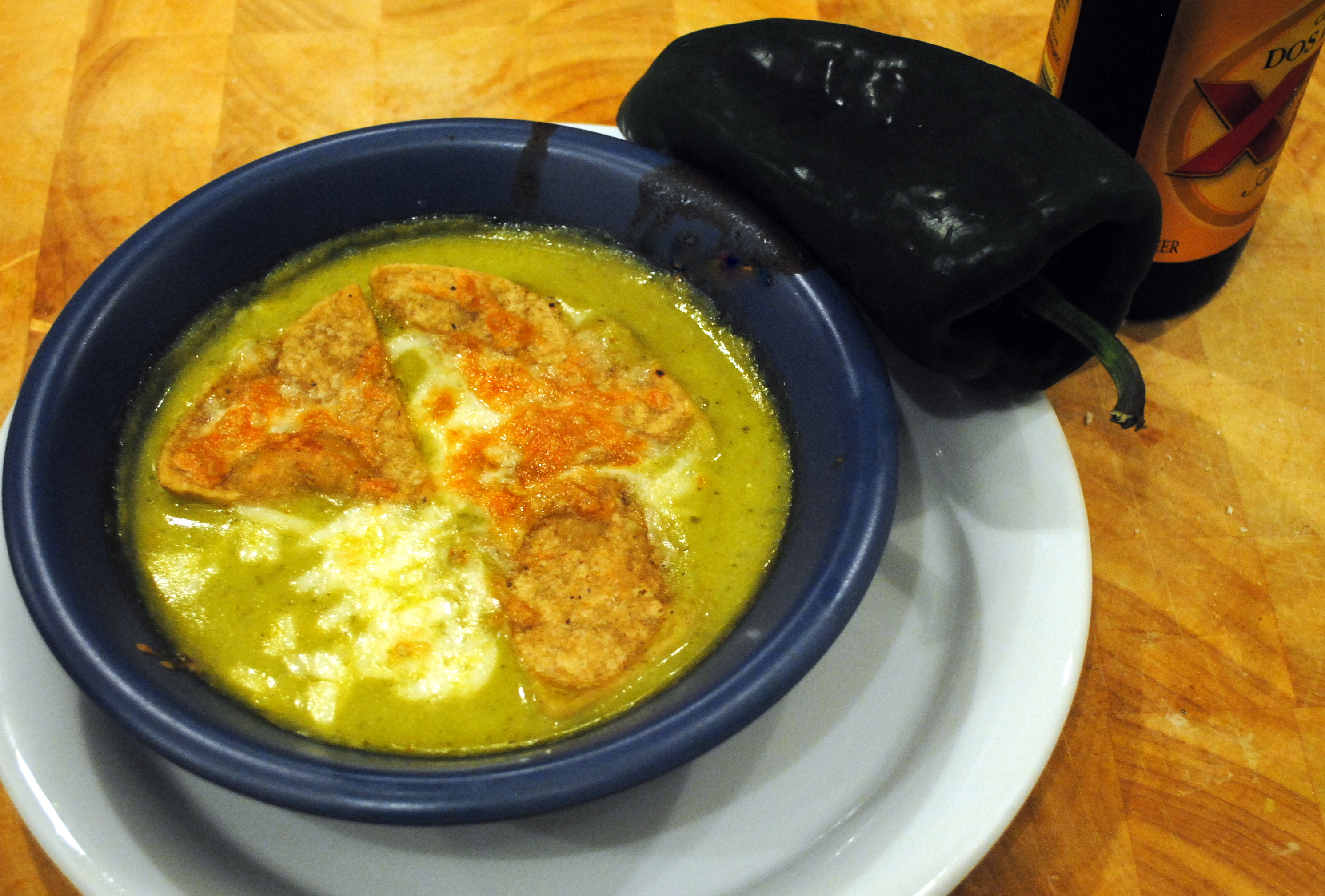 Poblano soup